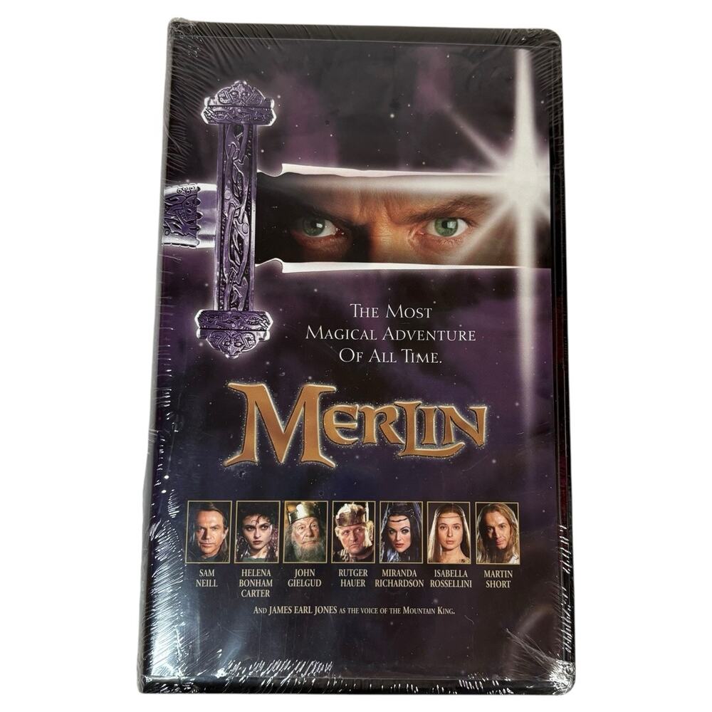 SEALED VTG "Merlin" (VHS, 1998) Hallmark Entertainment Fantasy Tape BRAND NEW